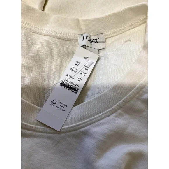 J. Crew Rainbow Striped Crewneck Cotton Sweater S - Picture 7 of 8